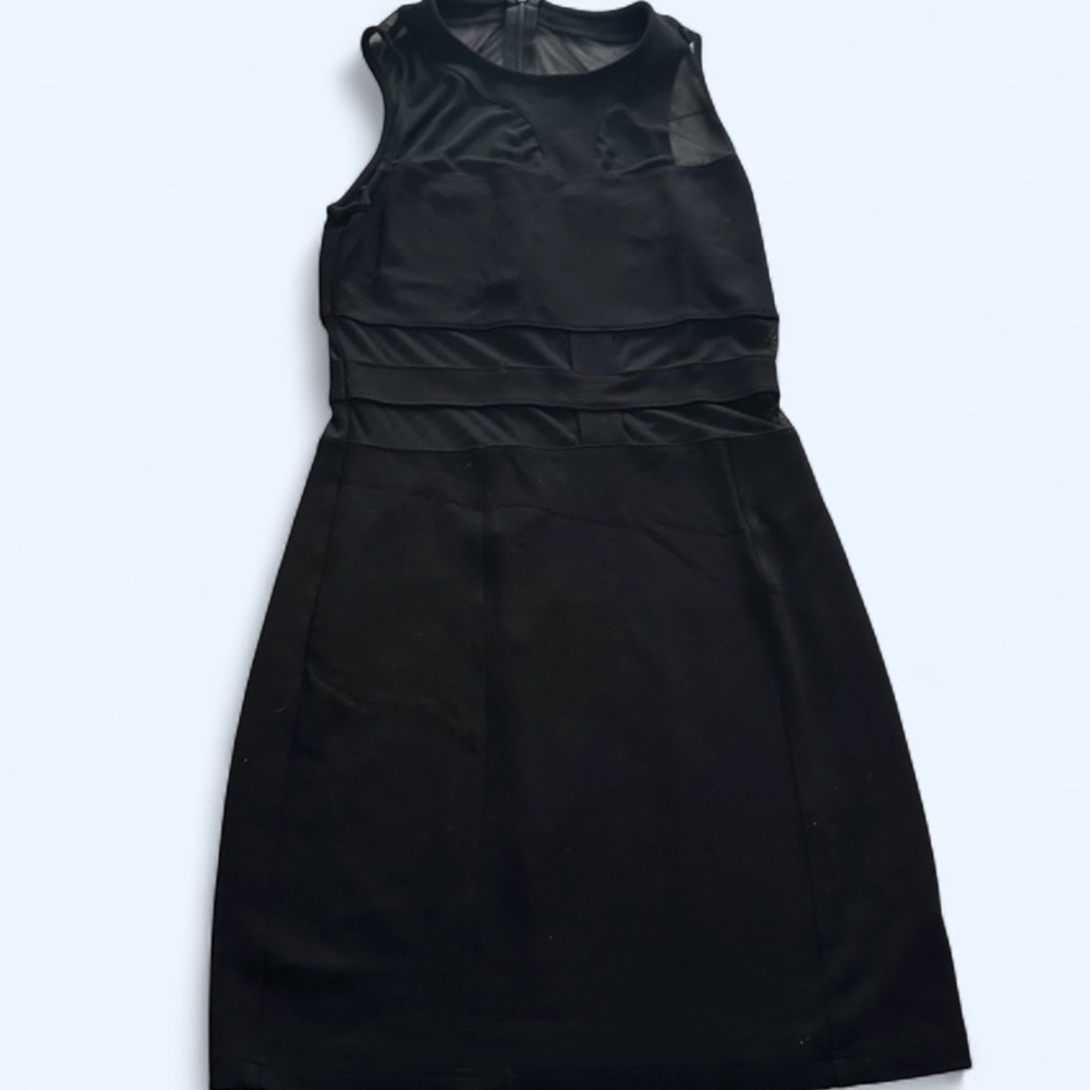 Venus Women’s Size 6 Black  dress with black mesh cutouts